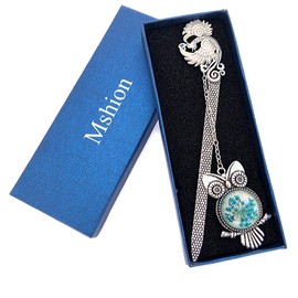 Metal Bookmarks with Chain,Unique Glow in The Dark Bookmark,Inspirational Book Markers for Book Lovers Delicate Gifts