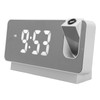 LED Projection Alarm Clock for Bedroom, Digital Clock with 180°