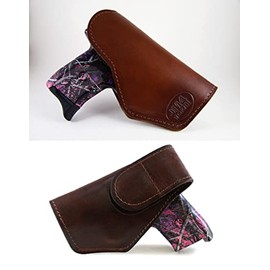 JM4 Tactical Original Magnetic Concealed Holster | Size 2 | Fits Firearms Such as: LC9 | B Nano | G43 | P22 | CPX & More! (Brown, IWB Left Hand Draw (Inside The Waistband))