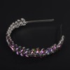 BERYUAN Multi Rhinestone Crystal Headband Teardrop Rhinestone Headband Simple Rhinestone