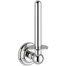 KEUCO Ersatz-Rollenhalter aus Metall, Hochglanz-verchromt, WC-Rollenhalter für Badezimmer und Gäste-WC, 1 Rolle, Toilettenpapier-Halter, Astor