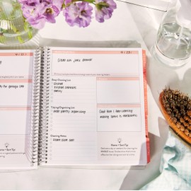 Erin Condren 7x9 Home Organization Planner | Learn to Tidy, Organize, & Clean| 124 Pages, 80 lb. Premium Paper, Designed by Erin Condren X Home + Sort