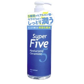 SUPER FIVE Hyaluronic Ceramide, 16.9 fl oz (500 ml), Contains 5 Types of Hyaluronic Acid + 5 Ceramides