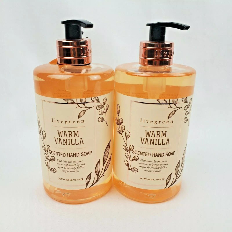 Livegreen 2X Livegreen Warm Vanilla Scented Hand Soap 16.9oz each