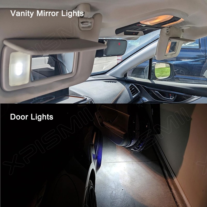 Xpismii 8 Piece 6000K White LED Interior Lights Kit Package