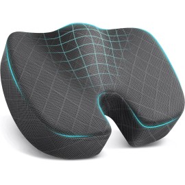 TushGuard Seat - Memory Foam Cushion for Office Chair, Car Seat, Airplane