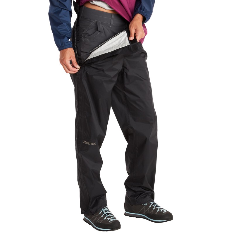 MARMOT Women's PreCip Eco Full Zip Pant, Black, X-Small