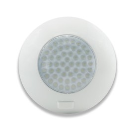 Raycharm 5.6 Inch Round LED Interior Ceiling Dome Light, 330LM 6000K Cool-White for RV Boat, 12V/24V DC, On/Door/Off Switch, High Light-Output Low Ampere Draw, Plastic Housing White Finish, 1-Pack