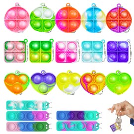 SOIDMHP Kids Party Bag Fillers for Kids Unisex with Slinky, 20 pcs Fidget Toys Pack Party Bag Fillers for Kids, Mini Bubbles Bulk Poppet Pinata Fillers, Prizes Kids Valentines Day for Girls Boys