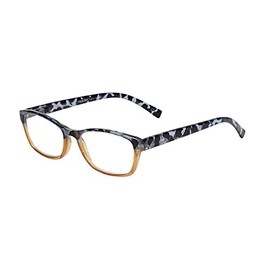 SAV Eyewear Women's Vk Couture Square Reading Glasses, Brown Blue Demi, 34 mm + 2