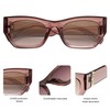 SOJOS Trendy Rectangle Sunglasses Womens Mens Retro Thick Frame UV400