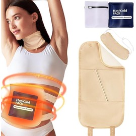 Castor Oil Pack Wrap-Castor Oil Packs for Liver Detox-Reusable/Washable Organic Cotton Flannel Leak Proof Design Anti Oil Mess-with Hot/Cold Pack（Oil not Included）