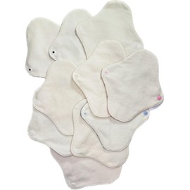 Suto Koton Cloth Napkins, Set of 10, Petite Panty Liner, Color and Pattern