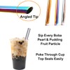 Reusable Boba Straws Extra Wide 12mm Bubble Tea Smoothie Milkshakes