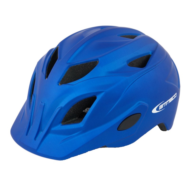 Boys Bike Helmet Blue Rocky With Rear Light Blue 48-52cm