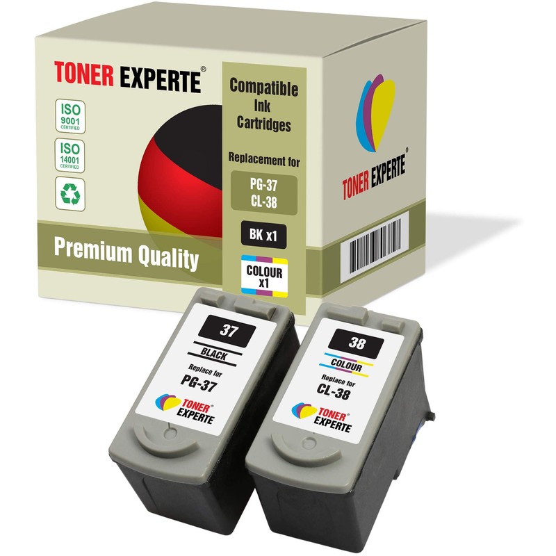TONER EXPERTE 2 XL PG-37 CL-38 Printer Cartridges Compatible with