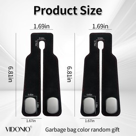 Upgrade 2 Pack Car Hooks for Headrest,Car Seat Back Storage Hook for Headrest Holder Double Headrest Hooks for Purses & Bags,Hidden Multifunctional Car Hooks Suede,Car Organization Accessories-Black