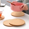 Enkrio 6 Pack Round Cork Trivets 0.4" Thick Round Cork