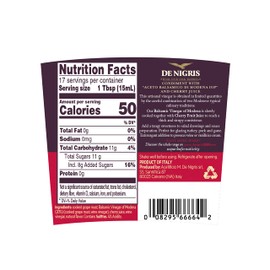 De Nigris Dark Cherry Sweet Vinegar With Balsamic Vinegar Of Modena 8,5 Oz (250ml) | Balsamic Vinegar From Modena Italy | Balsamic Vinegar Aged | Aged Balsamic Vinegar