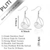PLITI Golden Ratio Earrings For Math Lover Fibonacci Spiral Gift