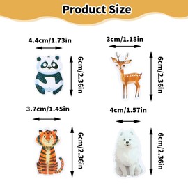 Hoxfly 50Pcs Cute Animal Stickers, 2 Inch Mystical Forest Sticker, Aesthetic Vinyl Waterproof Sticker for Water Bottle Scrapbook Journal Laptop Luggage Guitar Suitcase Skateboard Bike Bumper (C)