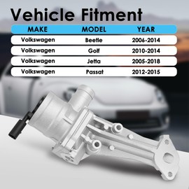 Secondary Air Injection Check Valve Fit for Volkswagen Jetta 2005-2018, Beetle 2006-2014, Golf 2010-2014,Passat 2012-2015 Replace# 911-139, 07K-131-351-C