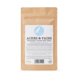 Corinne Taylor | Aches & Pains Himalayan Bath Salts | Eucalyptus, Black Pepper & Sweet Marjoram | for Destress & Muscle Soak | Organic & Natural | 75g