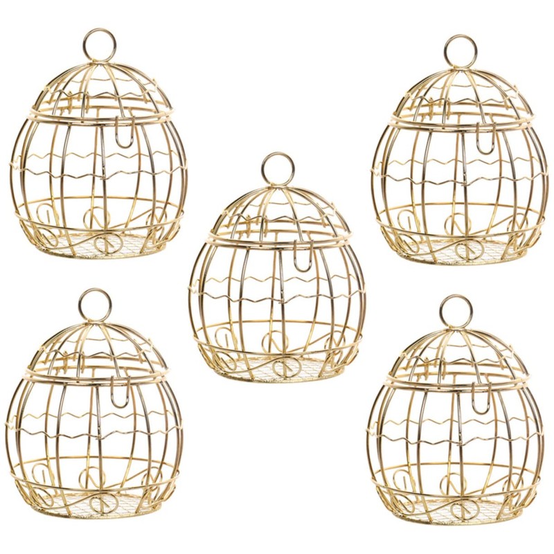 Kisangel 10 pcs candy box bird cage figurine birdcage figurine