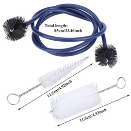 Watris Veiyi Trumpet Cleaning Kit, Trumpet Maintenance Care Kit, Includes Mouthpiece Brush, Valve Brush and Flexible Snake Brush