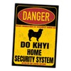 Do Khyi Tibet Great Dane Dog Sign Danger Security System