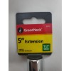 GREATNECK EX12 5" 1/2" DRIVE SOCKET EXTENSION Lifetime warranty. (Bo#2)