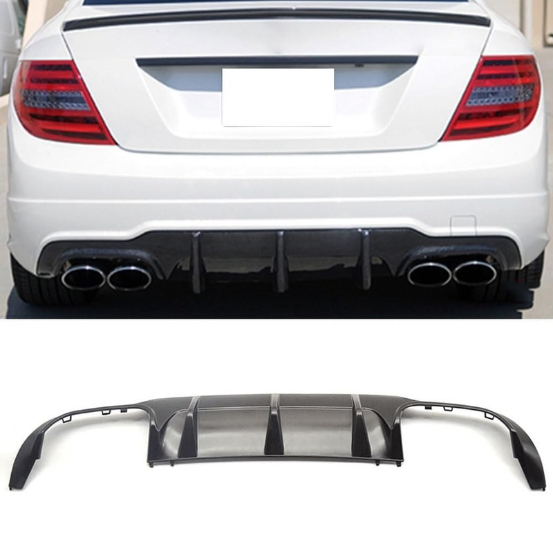 Rear Diffuser Compatible with 2012-2014 Mercedes W204, C-Class AMG Style