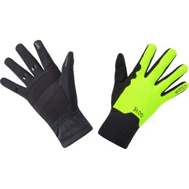 GOREWEAR M GORE-TEX INFINIUM™ Mid Gloves, Black/Neon Yellow, 6