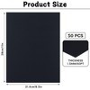 LOPYXBR 50 PCS Black Chipboard Sheets 8.5 x 11 Inch