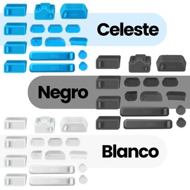 VERALY.MX Tapones Antipolvo De Computadora Protectores Laptop (Celeste)