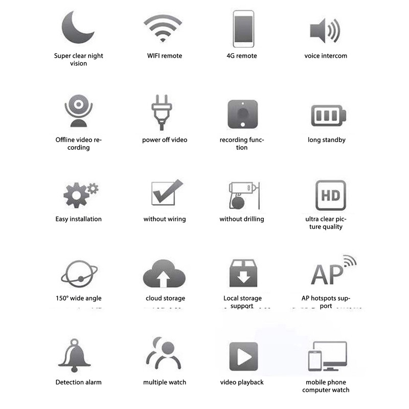 Smart WiFi Camera Security Camera 1080P HD Video Camera with