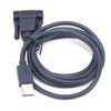 USB to RS232 Serial Cable Black Industrial Grade 9Pin Computer