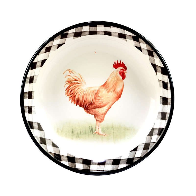 Certified International Farm 36 oz. Soup/Cereal Bowls, Set of 4,