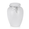 SOITIS Urn for Human Ashes Keepsake- 4.8 Inches White Ceramic