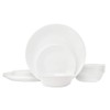 Corelle Livingware 18-Piece Dinnerware Set, Winter Frost White, Service for
