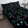 BSNTHO Kawaii Cat Waterproof Mattress Pad Protector Cute Animals Printing