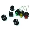 Honbay 100 Pieces Black Plastic 5mm LED Holder LED Light