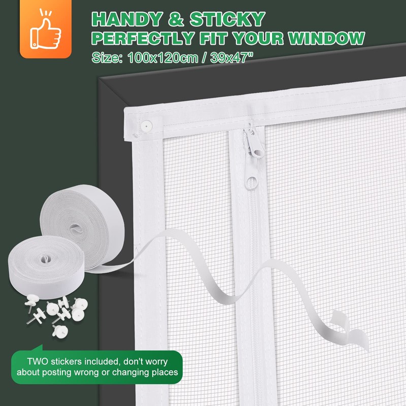 Cat Window Screen, MYPIN 39X47” Pets Protection Window Guard with