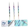 Vaguelly 3pcs Nail Art Drawing Pens Durable Manicure Tools for
