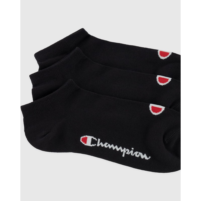 Champion Core Socks 6PP Short Crew, Nero, 35-38 EU (2-5