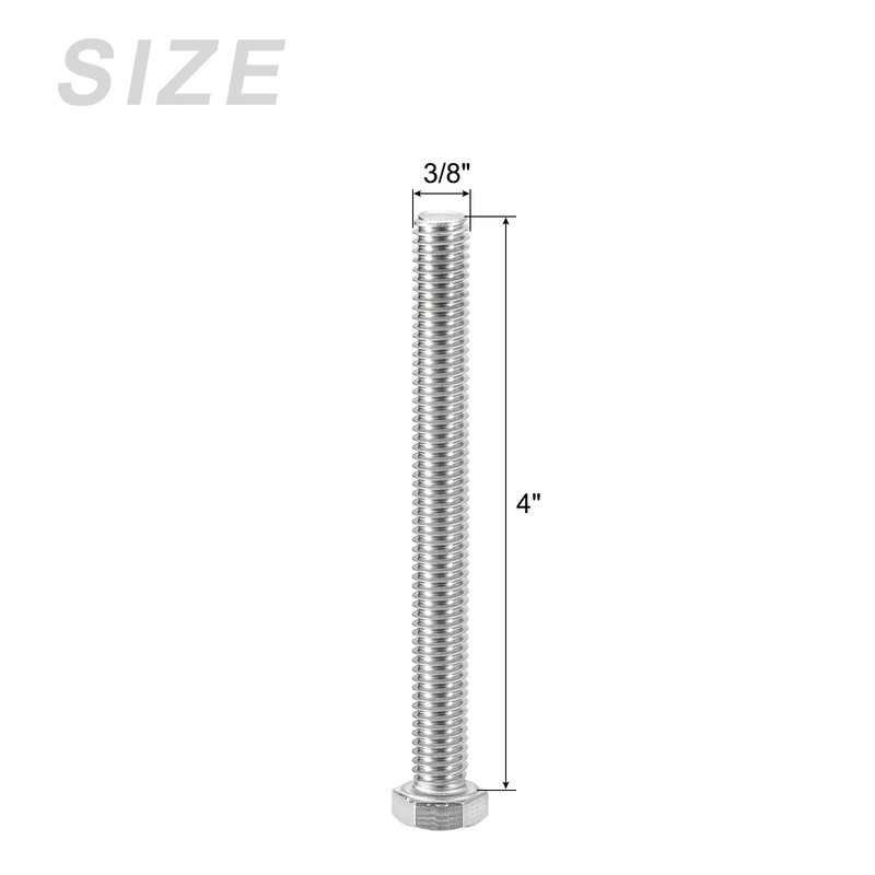 METALLIXITY Hex Head Screws Bolts, Nuts, Flat & Lock Washers