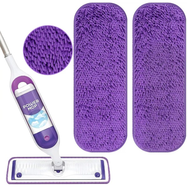 Yicotira Reusable Power Mop Refill Pads for Swiffer Starter Kit