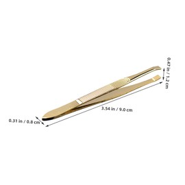 VICASKY 2Pcs Stainless Steel Eyebrow Tweezers for Precision Grooming Lightweight and Portable Eyebrow Repair Tools for Women for Travel and Eyelash Extensions