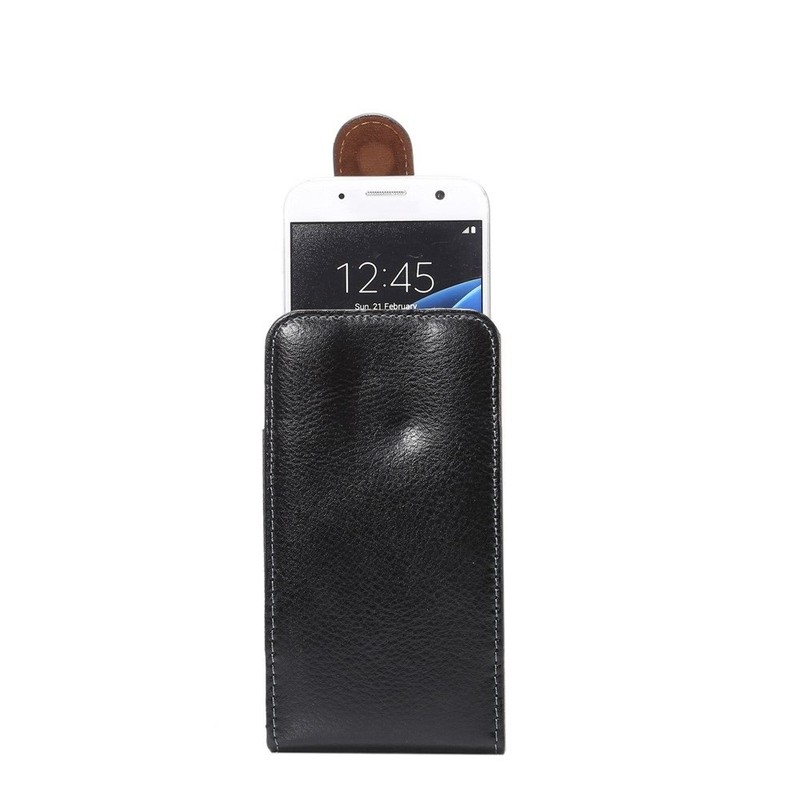 DFVmobile - Magnetic Genuine Leather Executive Case Belt Clip Rotary