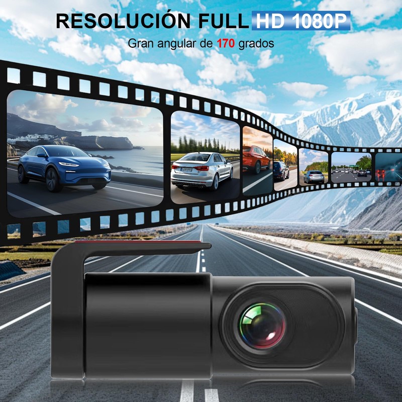 CAVIGLTE Camara para Carro, 1080P HD Dashcam para Auto con